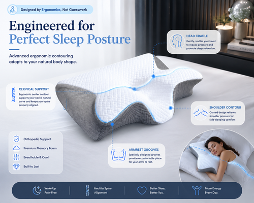 VELORA™ Neck Relief Contour Pillow